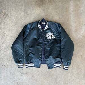 Vintage 80's Chalk Line Dallas Cowboys Jacket Bomber Mens Satin Rare Size L